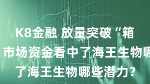 K8金融 放量突破“箱体顶部” 市场资金看中了海王生物哪些潜力？